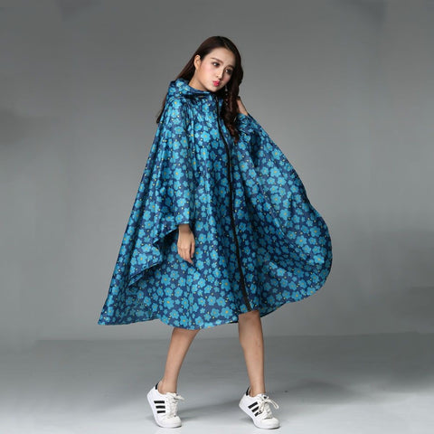Trench Coat Style Hooded Women Outdoor Waterproof